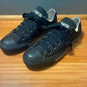 Converse All Star Chuck Taylor Black Striped Shoes